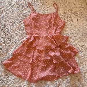 F21 Daisy Tiered Flounce Mini Dress